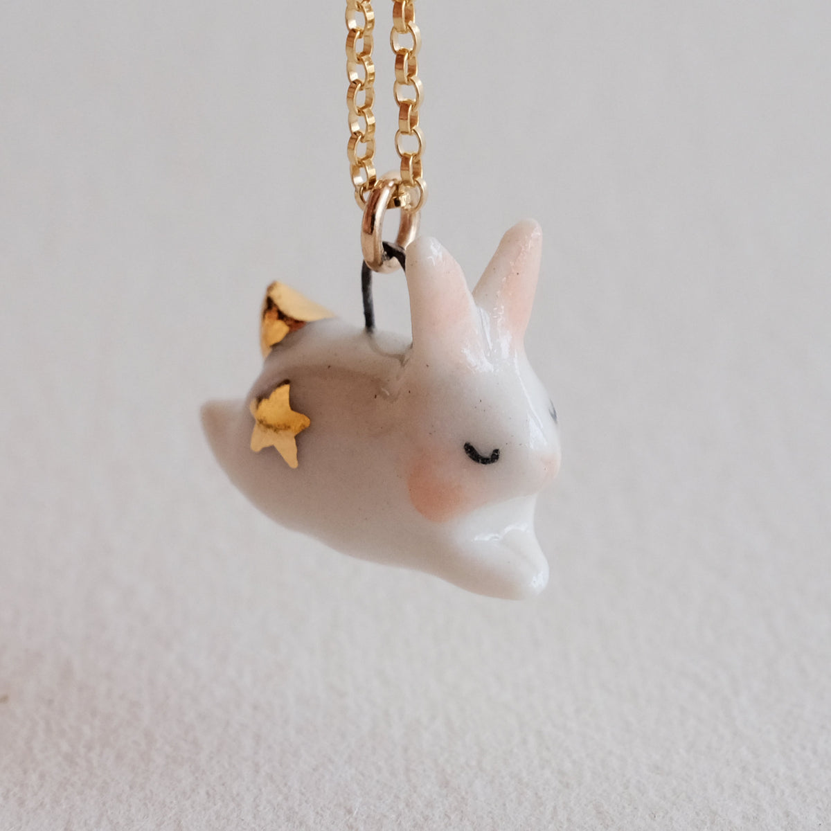 Star Moon Bunny Necklace – Lithops Studio