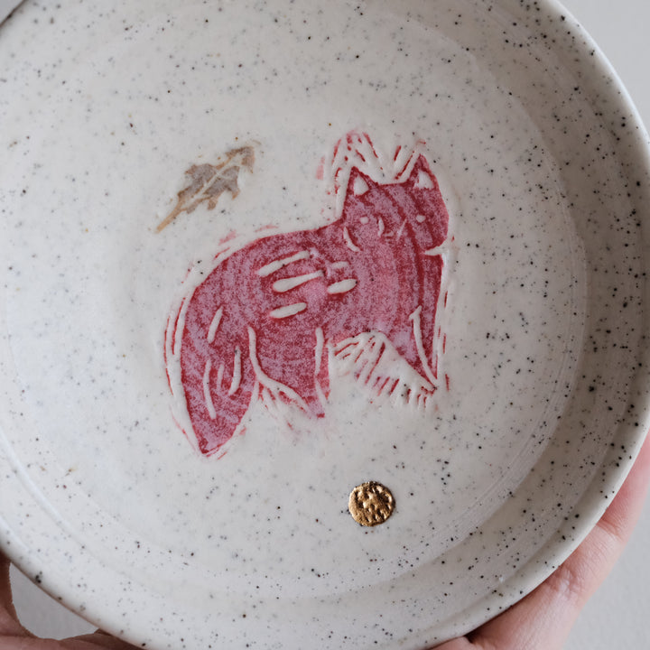Speckled Dish | Red Leaf Fox