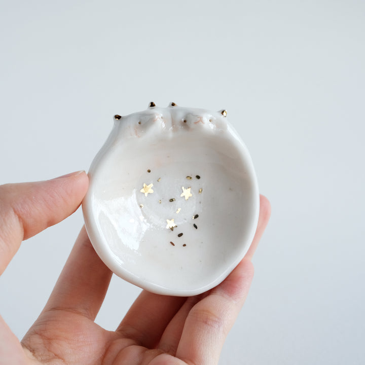 Bear Couple Dish | Etched Eyes White Stardust