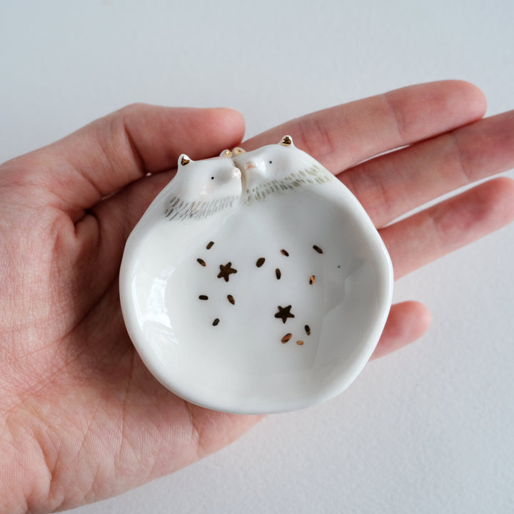Bear Couple Dish | Painted Eyes Stardust