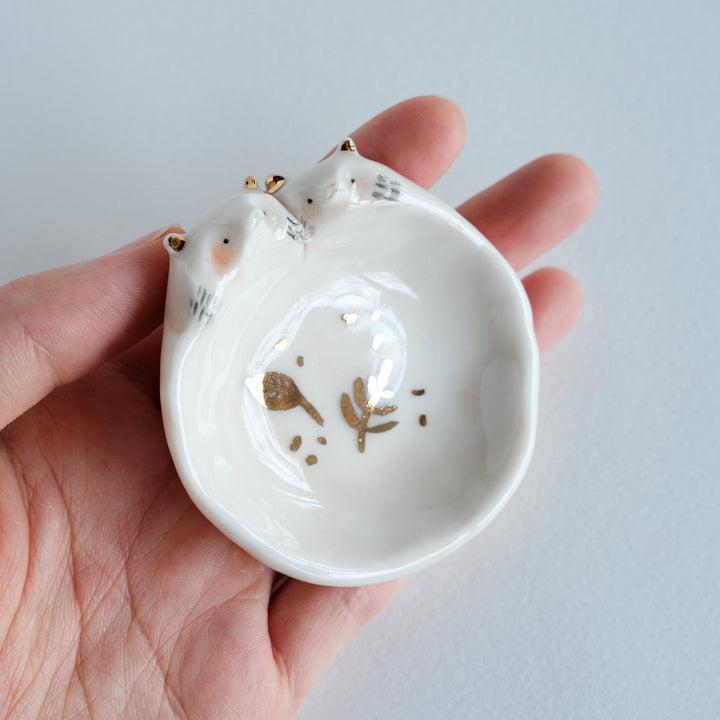 Bear Couple Dish | Painted Eyes Leaves