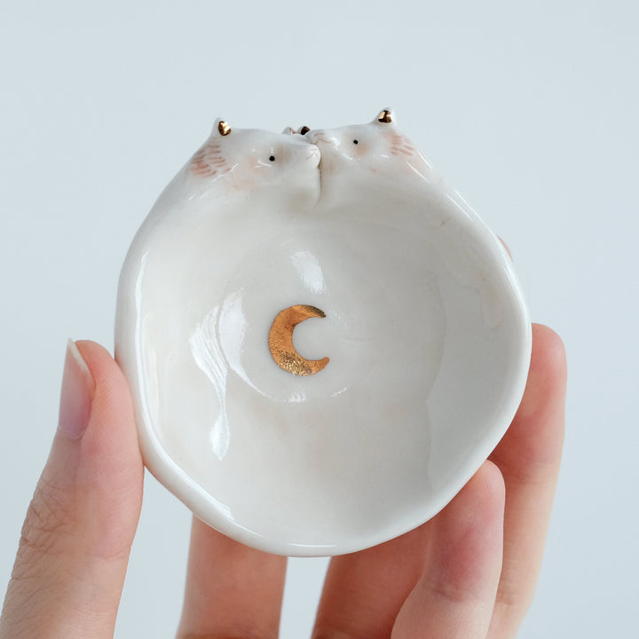 Bear Couple Dish | Painted Eyes Moon