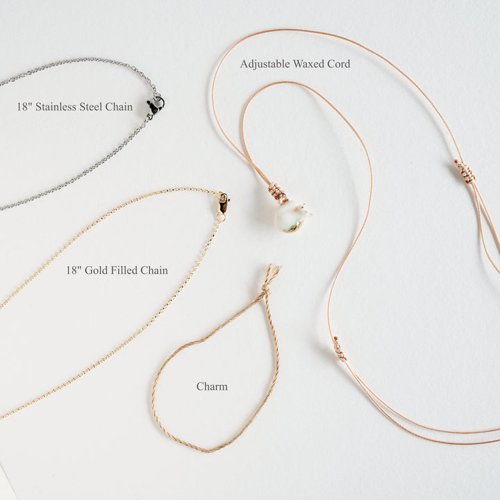 Little Gold Hooved Piglet Necklace