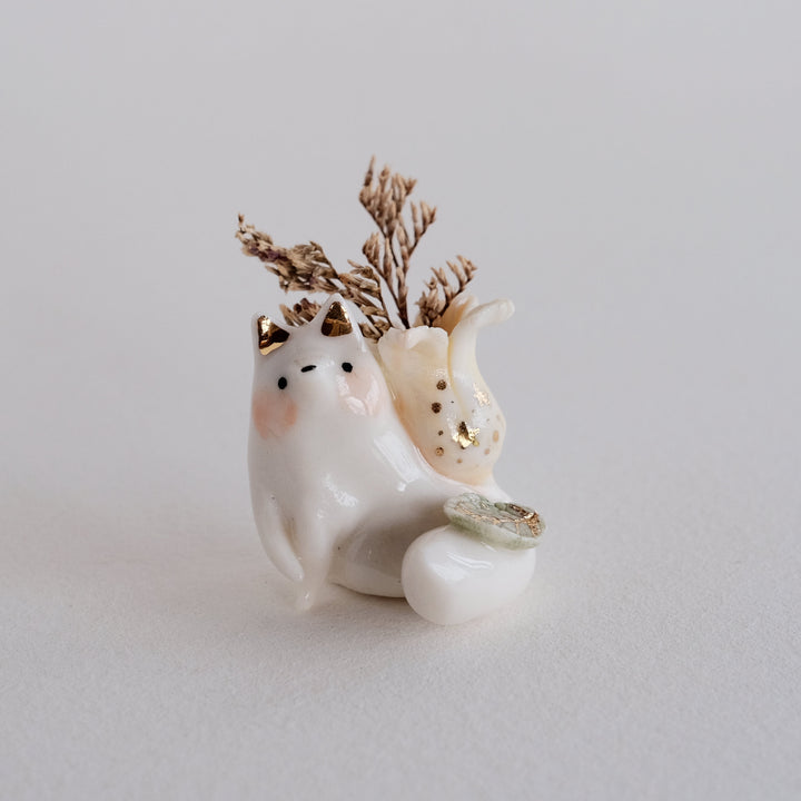 Fox Guardian | Yellow Bloom Bud Holder