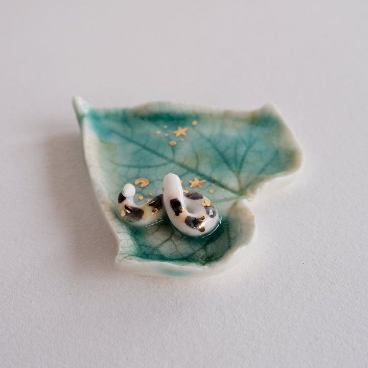 Leaf Dish | Green Leaf Snake
