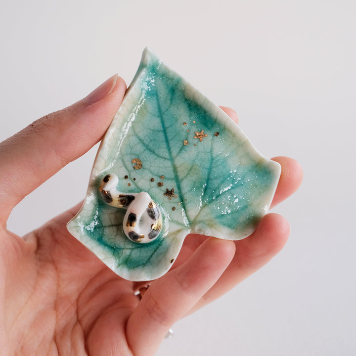 Leaf Dish | Green Leaf Snake