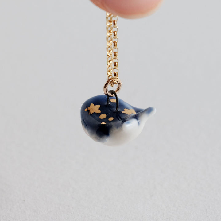 Royal Blue Whale Necklace