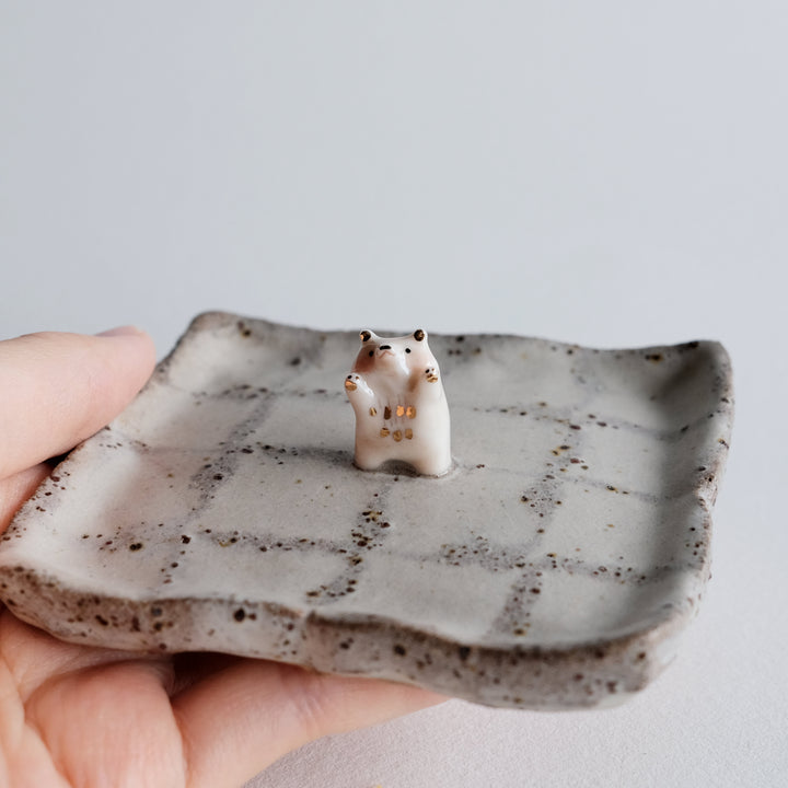 Joyful Bear Nerikomi Dish