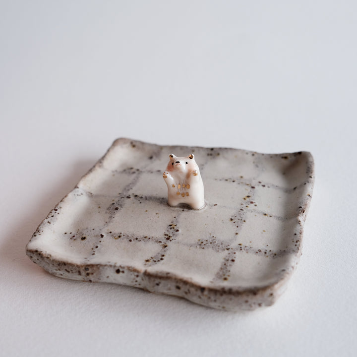 Joyful Bear Nerikomi Dish
