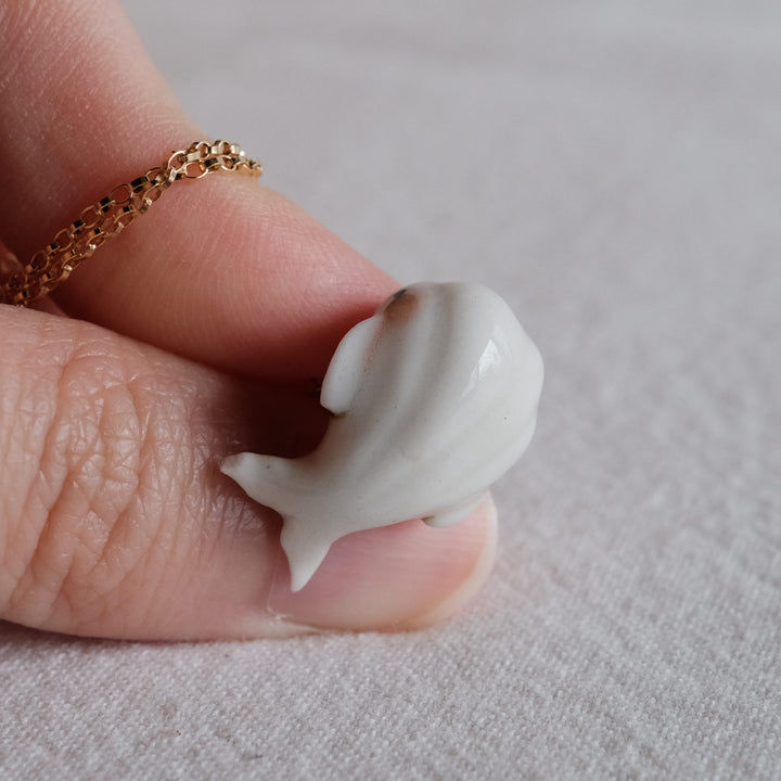 Coffee Whale Necklace