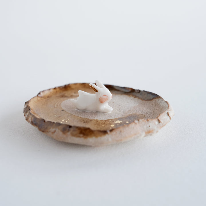 Footed Dish | Enso Leaping Bunny