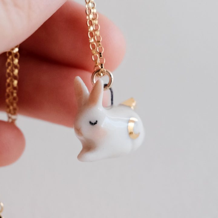 Star Moon Bunny Necklace