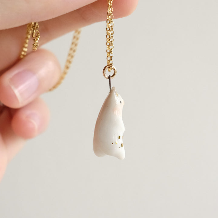 White Cat Necklace