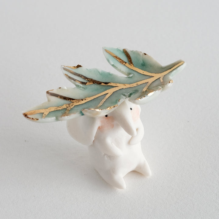 Elephant Guardian | Fallen Chrysanthemum Leaf