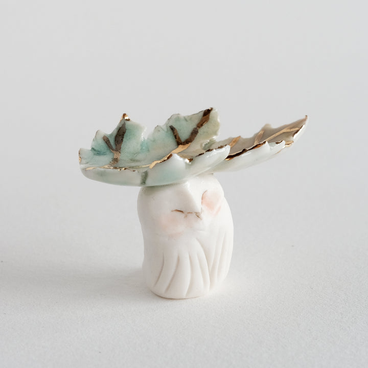 Owl Guardian | Fallen Chrysanthemum Leaf