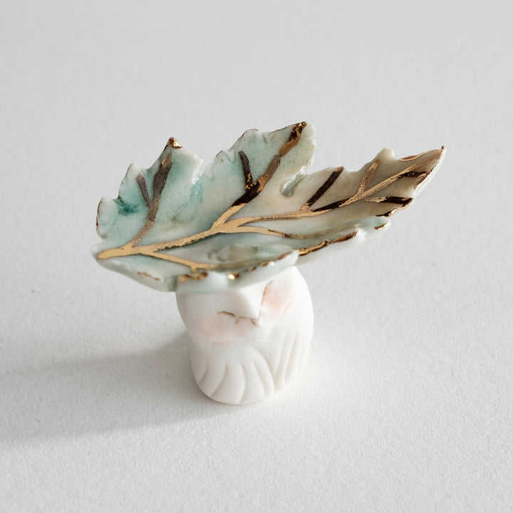 Owl Guardian | Fallen Chrysanthemum Leaf
