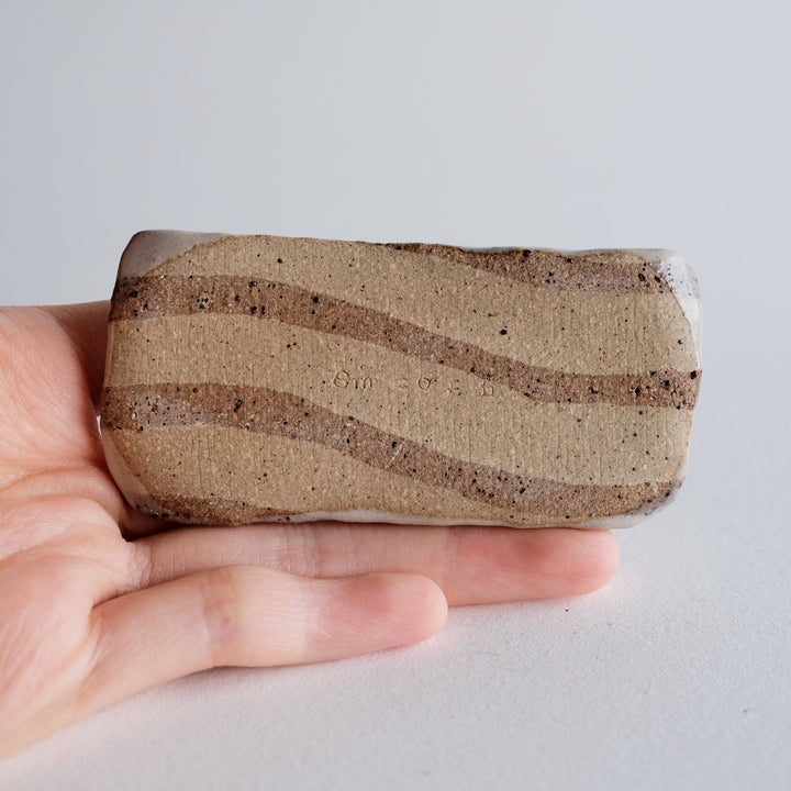 Striped Nerikomi Dish | Crocodile