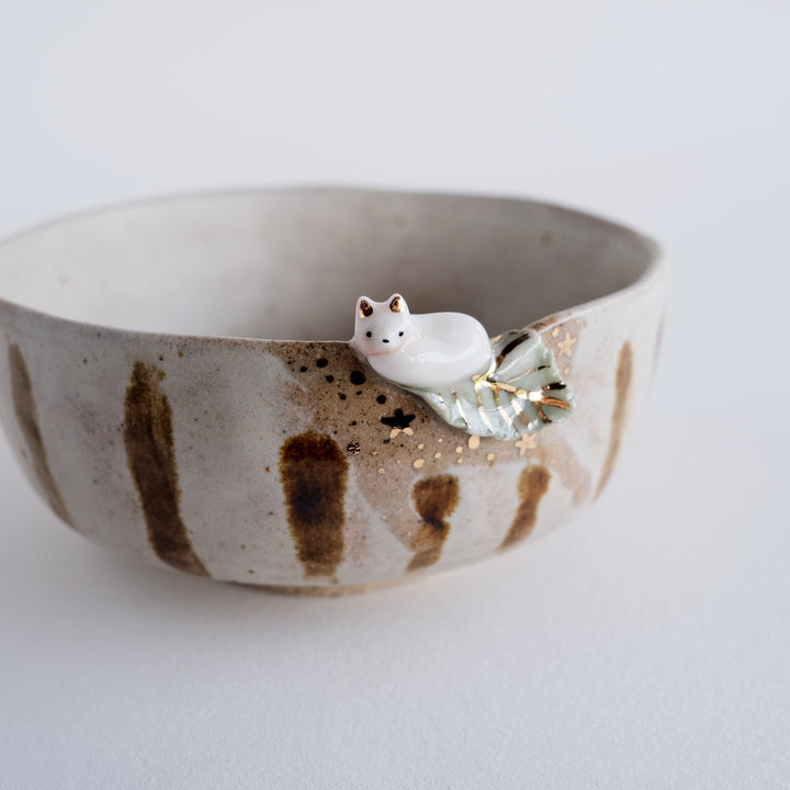 Chawan | Curled Fox Leaf