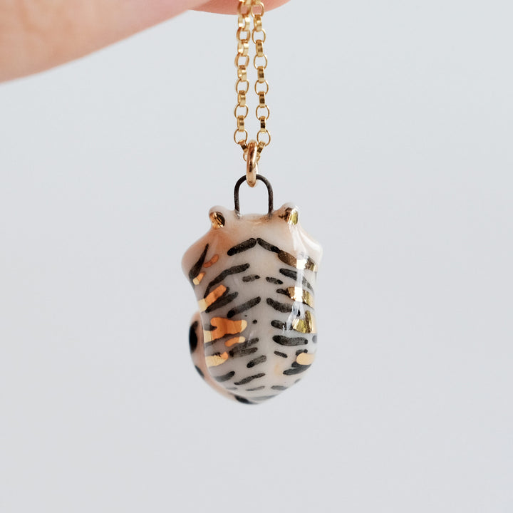 Curled Tiger Necklace