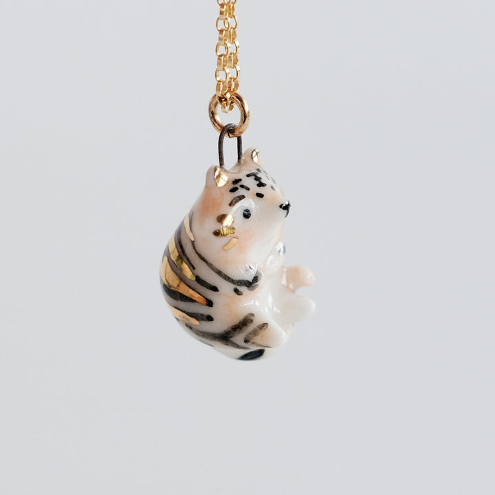 Curled Tiger Necklace