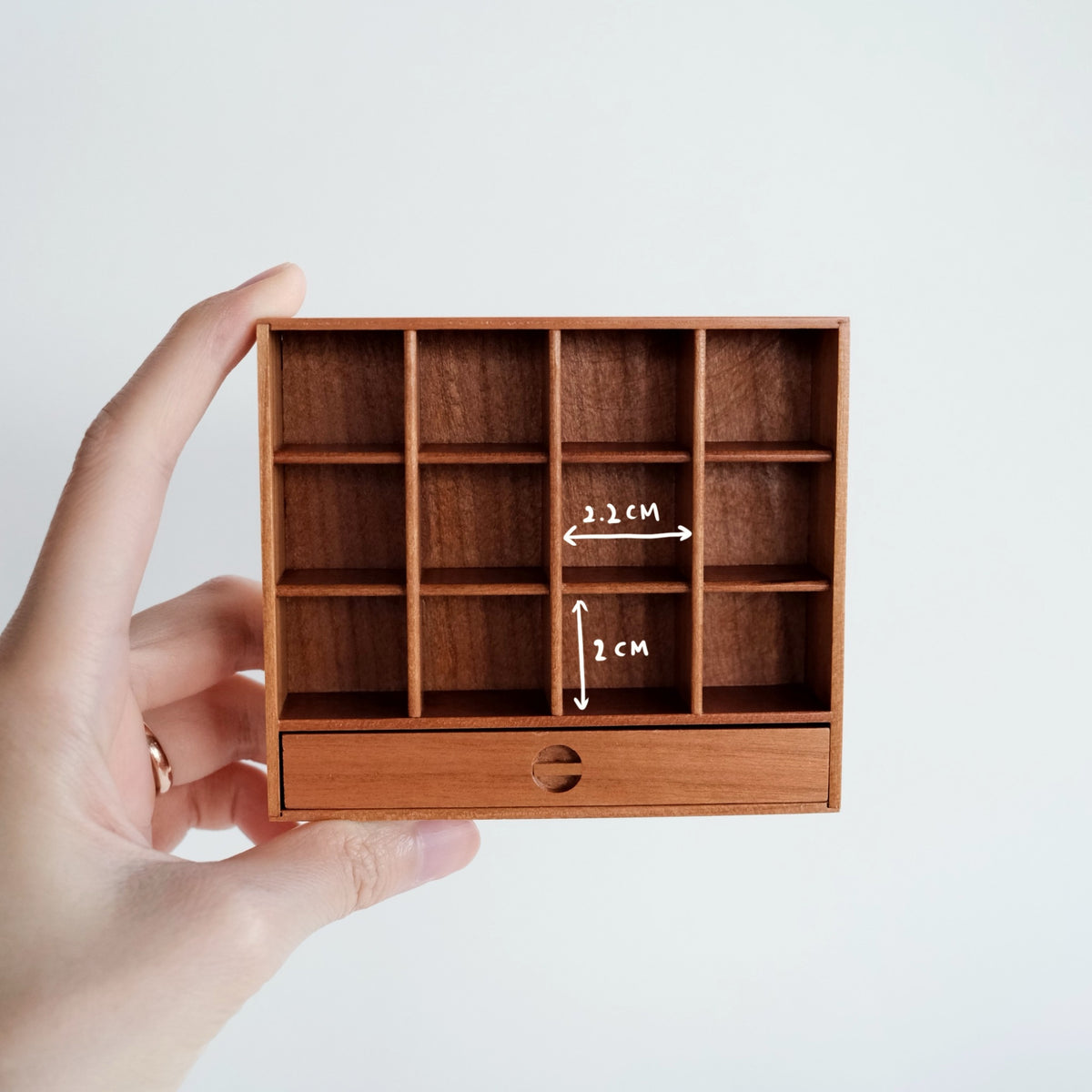 Mini Cherry Wood Display Shelf – Lithops Studio