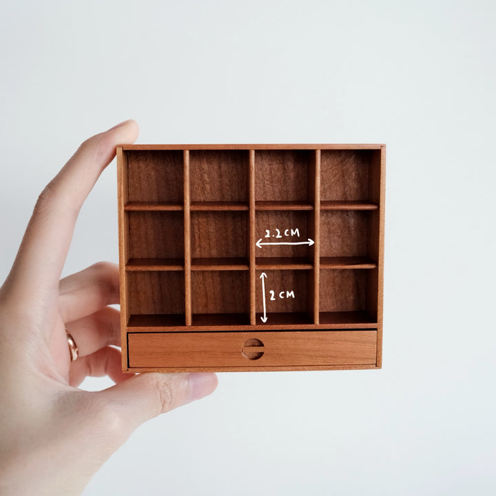 Mini Cherry Wood Display Shelf