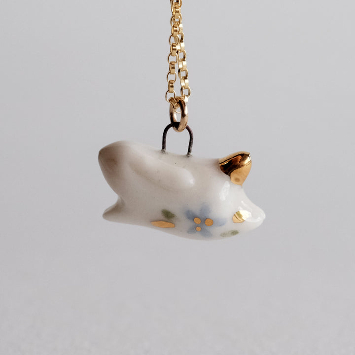 Flower Bunny Necklace