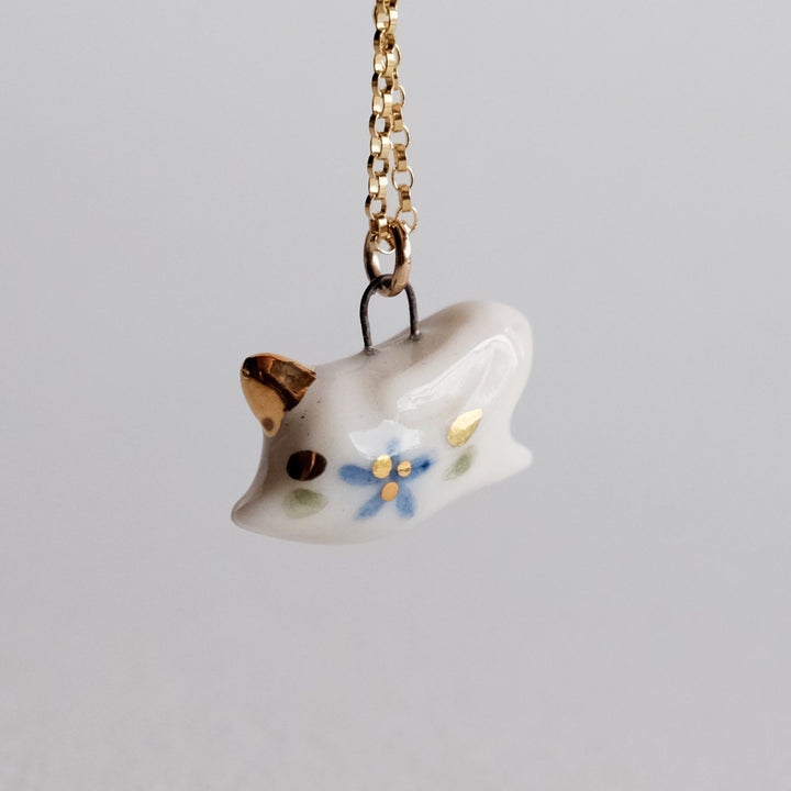 Flower Bunny Necklace