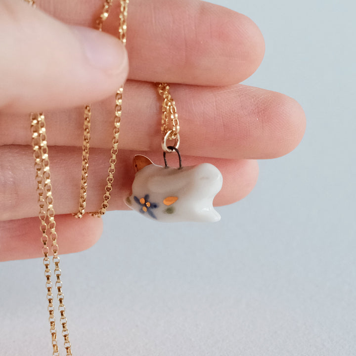Flower Bunny Necklace