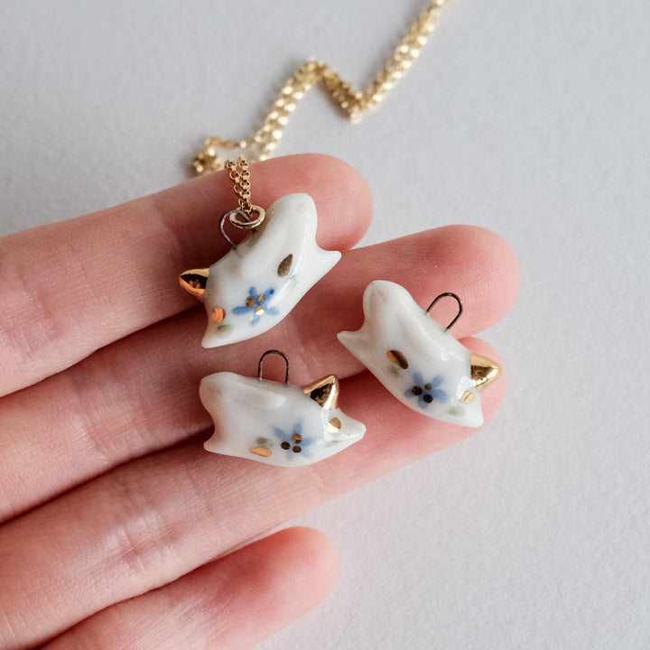 Flower Bunny Necklace