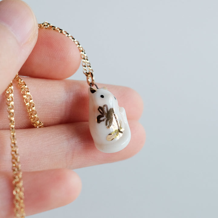 Flower Cat Necklace