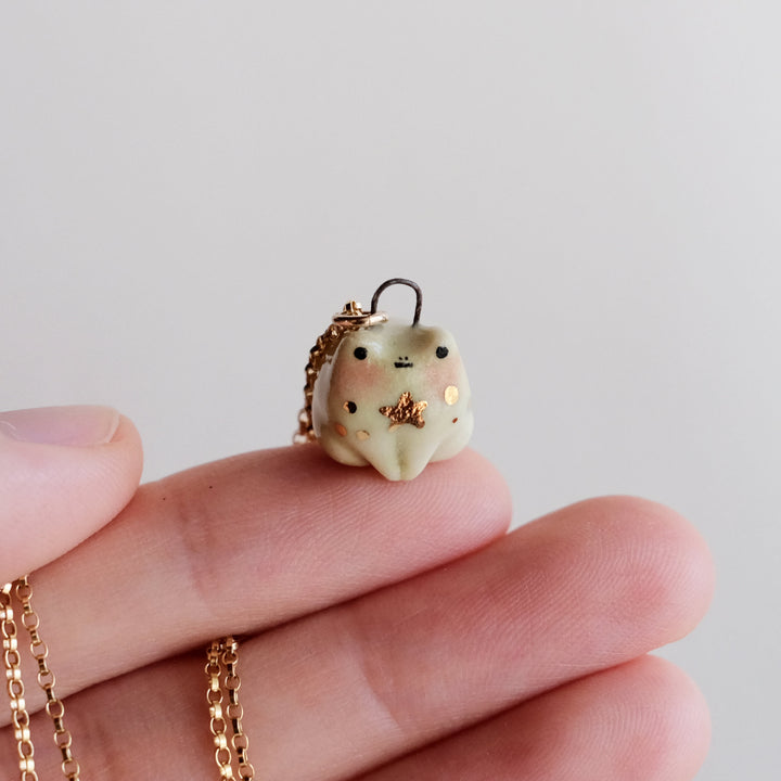 Stardust Frog Necklace
