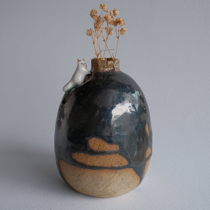 Gourd Fox Vase