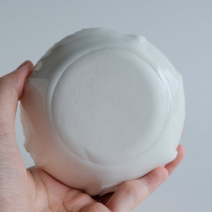 Folds Bowl | Porcelain Green Snake