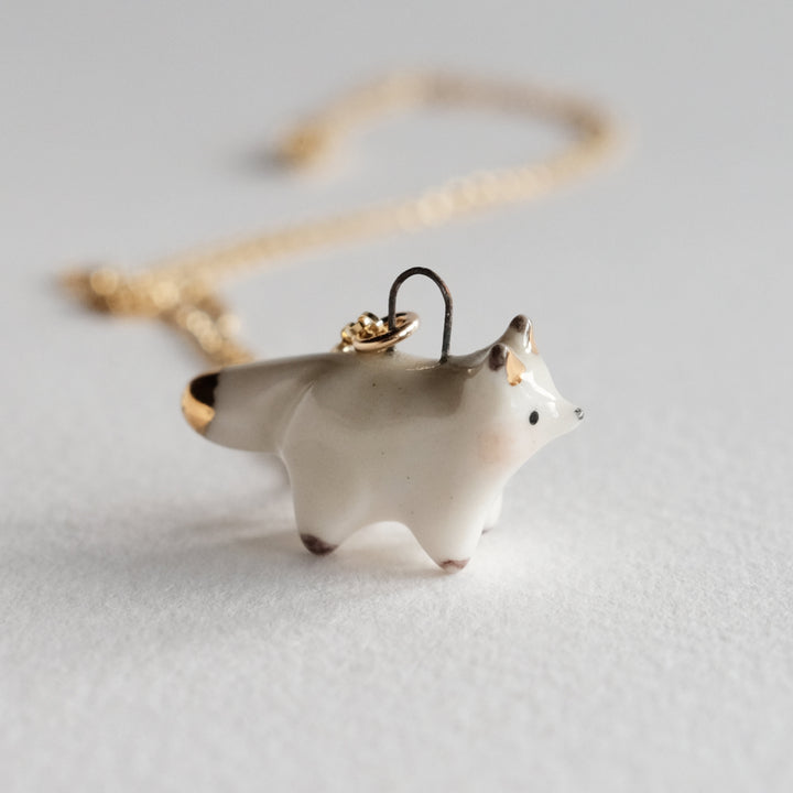 Grey Fox Necklace