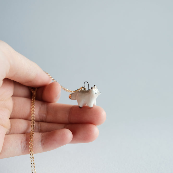 Grey Fox Necklace