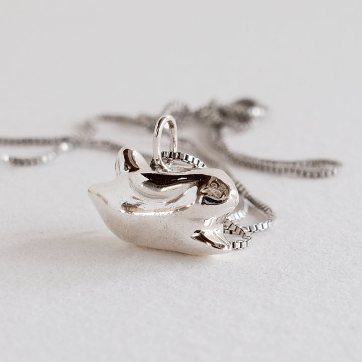 Jumping Bunny Pendant [Sterling Silver]