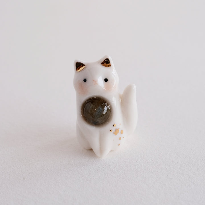 Gemstone Guardian | Labradorite Cat