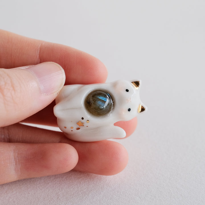 Gemstone Guardian | Labradorite Cat