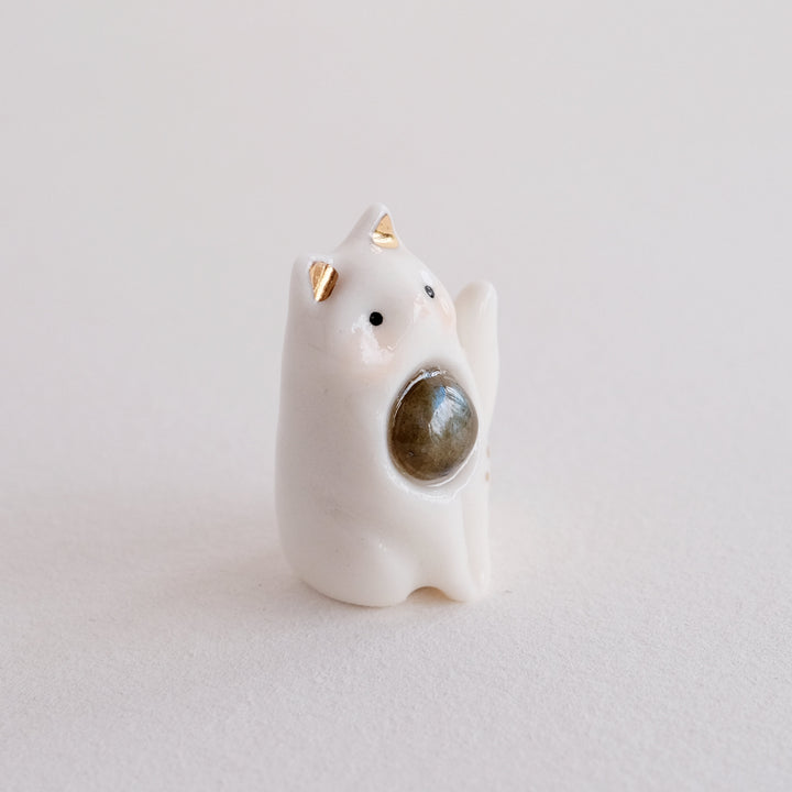 Gemstone Guardian | Labradorite Cat