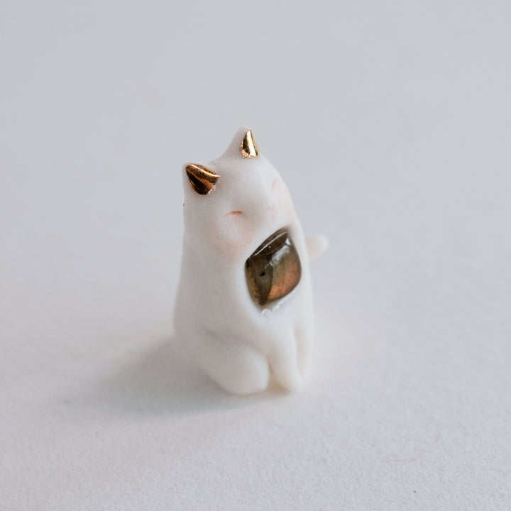 Cat Guardian | Square Labradorite