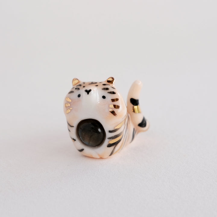 Gemstone Guardian | Labradorite Tiger Ring Holder