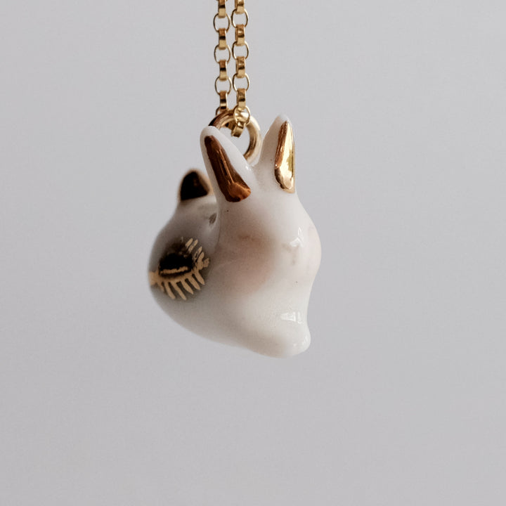 Leaf Bunny Necklace