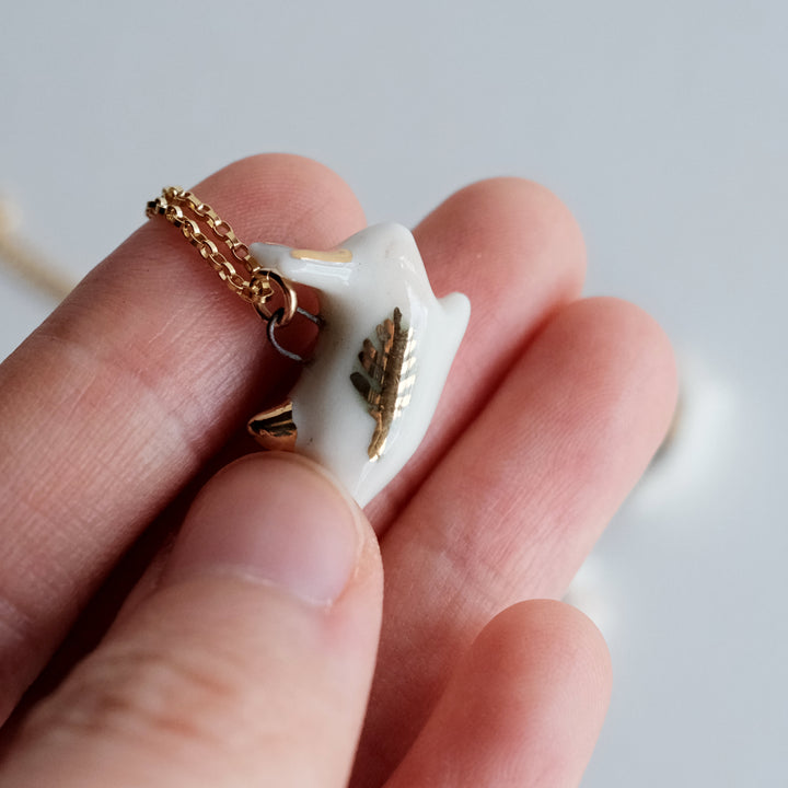Leaf Bunny Necklace