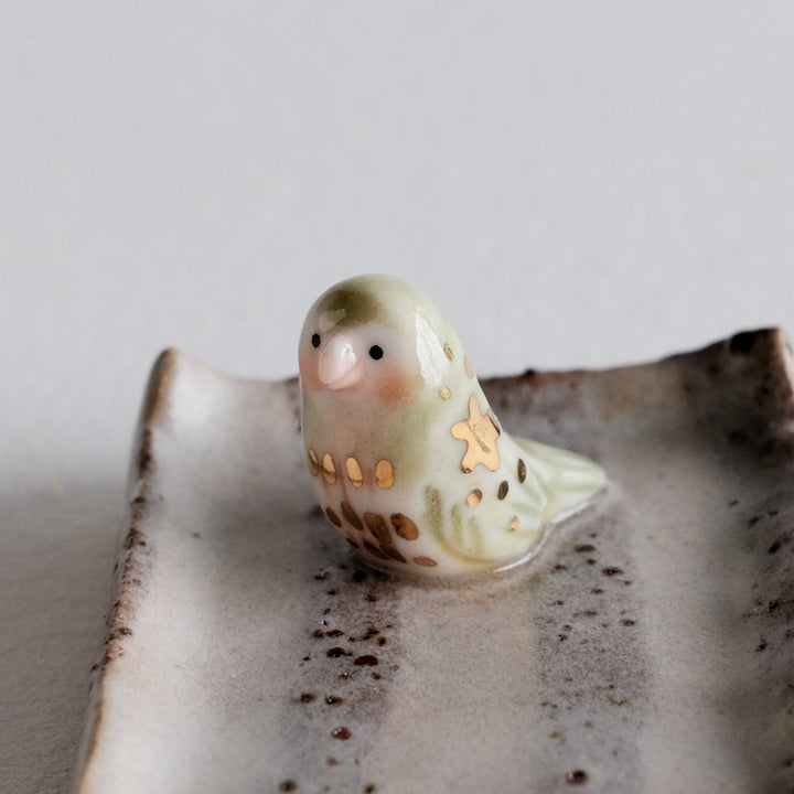 Striped Nerikomi Dish | Love Bird