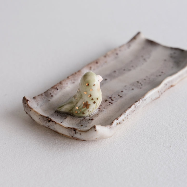 Striped Nerikomi Dish | Love Bird