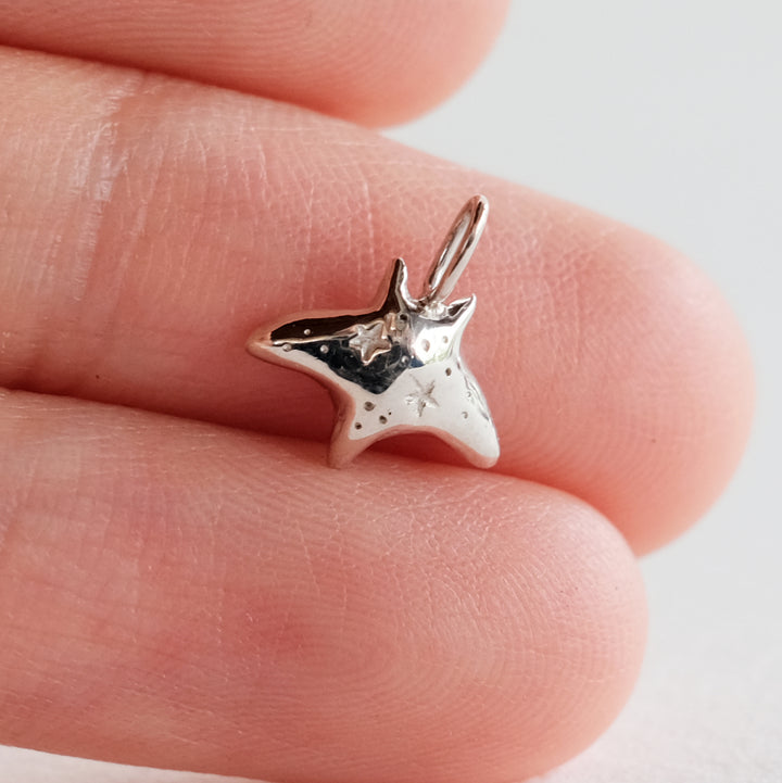 Stardust Manta Ray Pendant [Sterling Silver]