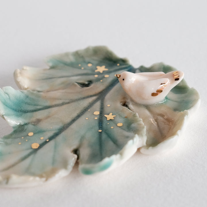 Leaf Dish | Orange Bird