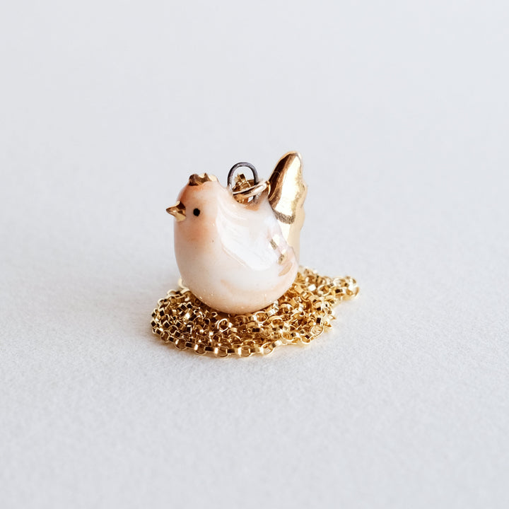 Little Chicken Necklace | Orange