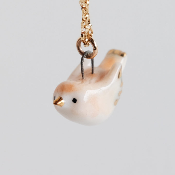 Orange Chun Bird Necklace